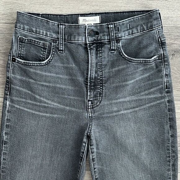 MADEWELL The Perfect Vintage Crop Jeans Size 28 Gray Wash Mom Jeans 90s Retro - Picture 3 of 11